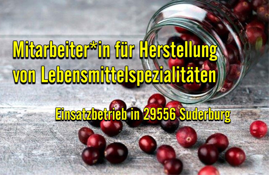 Mitarbeiter*in für Herstellung von Lebensmittelspezialitäten