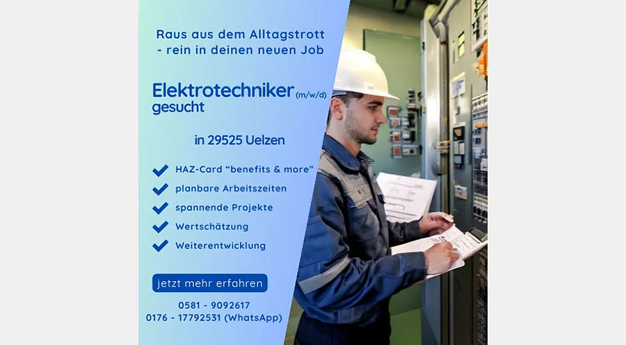 Elektrotechniker (m/w/d) gesucht!