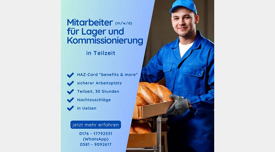 Mitarbeiter (m/w/d) für Lager und Kommissionierung in Teilzeit