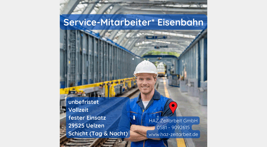 Service-Mitarbeiter* Eisenbahn