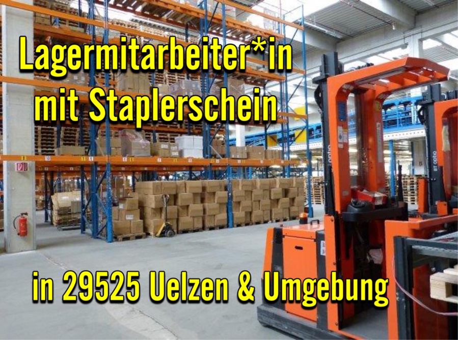 Lagermitarbeiter*in mit Staplerschein